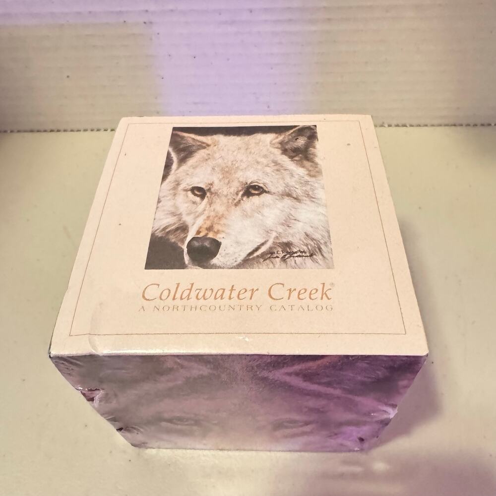 Coldwater Creek *sealed* Wolf Note Cube